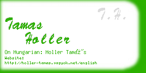 tamas holler business card